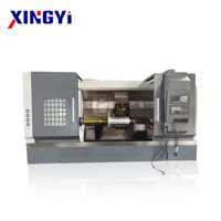 Tour CNC à banc incliné de précision TCK800, précision IT6, pour l'industrie de l'énergie, centre de tournage CNC de pièces métalliques de grande taille