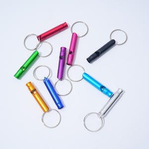 Silbato <span class=keywords><strong>de</strong></span> emergencia <span class=keywords><strong>de</strong></span> aleación <span class=keywords><strong>de</strong></span> aluminio ligero para deportes al aire libre sonido fuerte <span class=keywords><strong>de</strong></span> tono alto para escalada Camping senderismo caza - Product Image 4