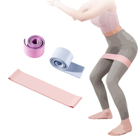 Bandes de résistance d'entraînement avec logo personnalisé Bandes d'exercice de yoga en silicone à boucle élastique