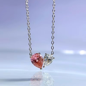 Nuevo Collar Europeo y Americano 2023, Color Blanco Polvo, 6 * 8, Cadena para Clavícula, Estilo Simple para Mujer - Product Image 4