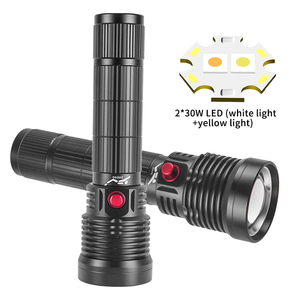 2*30 Wát Vàng + Trắng LED lặn Đèn pin 1000m 1000lm dưới nước Torch IP68 không thấm nước đánh giá đèn 18650 pin lặn đèn - Product Image 2