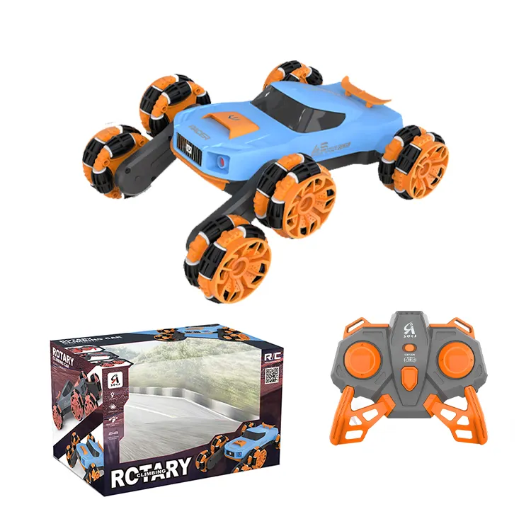 Low Price 2.4 G Remote Control Tech Music And Light 6 Wheel Climbing RC Car 360 Degree Stunt Car Toy