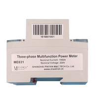 Enregistreur de données d'énergie électrique 32GB Modbus RTU RS485 Compteur intelligent Rail Din Bobine Rogowski Compteur de puissance CT 333mV