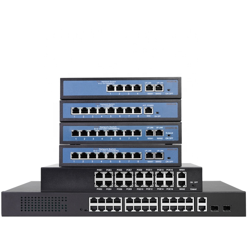 IP камера коммутатор питания через Ethernet 10/100/1000 Мбит/с Poe 8 портов 10 дуплексный 1,4 mpps 5,6 Гбит/с CN;GUA HP8G2 запас HEDY 6KV магазин-и-forward 2k