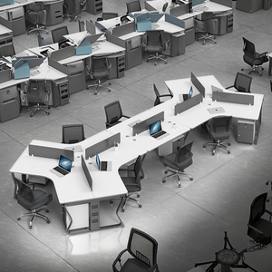 Luxury Office Table Configuration with Modular Office Desk and Office Partitions Premium Workstation Desk for Office Buildings - Product Image 6