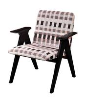 Fauteuil individuel en bois moderne de style nordique MULIGNA pour hôtel, restaurant, salon, chaise de salle à manger, chaise de détente K