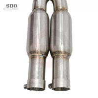 Resonadores SD T304, Tubo Intermedio y Tubo de Escape con Catalizador para Maserati Gran Turismo GT M145 4.2L/4.7L 2007-2019, Tubo de Escape Tuning