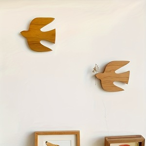 Ornement <span class=keywords><strong>mural</strong></span> en bois artisanal avec logo personnalisé en forme d'<span class=keywords><strong>hirondelle</strong></span> pour la décoration murale de la maison - Product Image 1