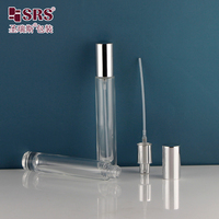 Flacon pulvérisateur de parfum rond en verre vide de luxe 5ml 10ml 15ml