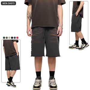 Của nam giới 360gsm 100% cotton quần <span class=keywords><strong>short</strong></span>-<span class=keywords><strong>Tiger</strong></span> in giản dị dạo phố quần <span class=keywords><strong>short</strong></span>, mỹ cao đường phố lỏng phù hợp với mùa hè ngoài trời quần ngắn - Product Image 1