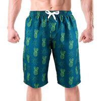 Short de plage et maillot de bain d'été avec logo personnalisé pour hommes, short de plage en polyester à taille élastique et en maille respirante de grande taille