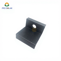Pince d'extrémité solaire en aluminium Support de montage PV pour panneau solaire Clips en Z pour le montage de panneaux solaires F30 ~ 50