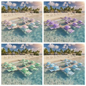 Plataforma Flotante Inflable Personalizada de Fabricación China, Isla Flotante para Fiestas Acuáticas, para Restaurantes - Product Image 6