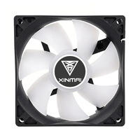 Ventilateur de refroidissement pour boîtier PC gaming noir 92 mm, ventilateur de refroidissement pour ordinateur de bureau à haut débit d'air