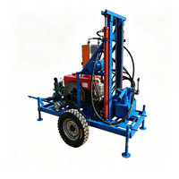 Mini-foreuse hydraulique portable sur support pour forage d'eau