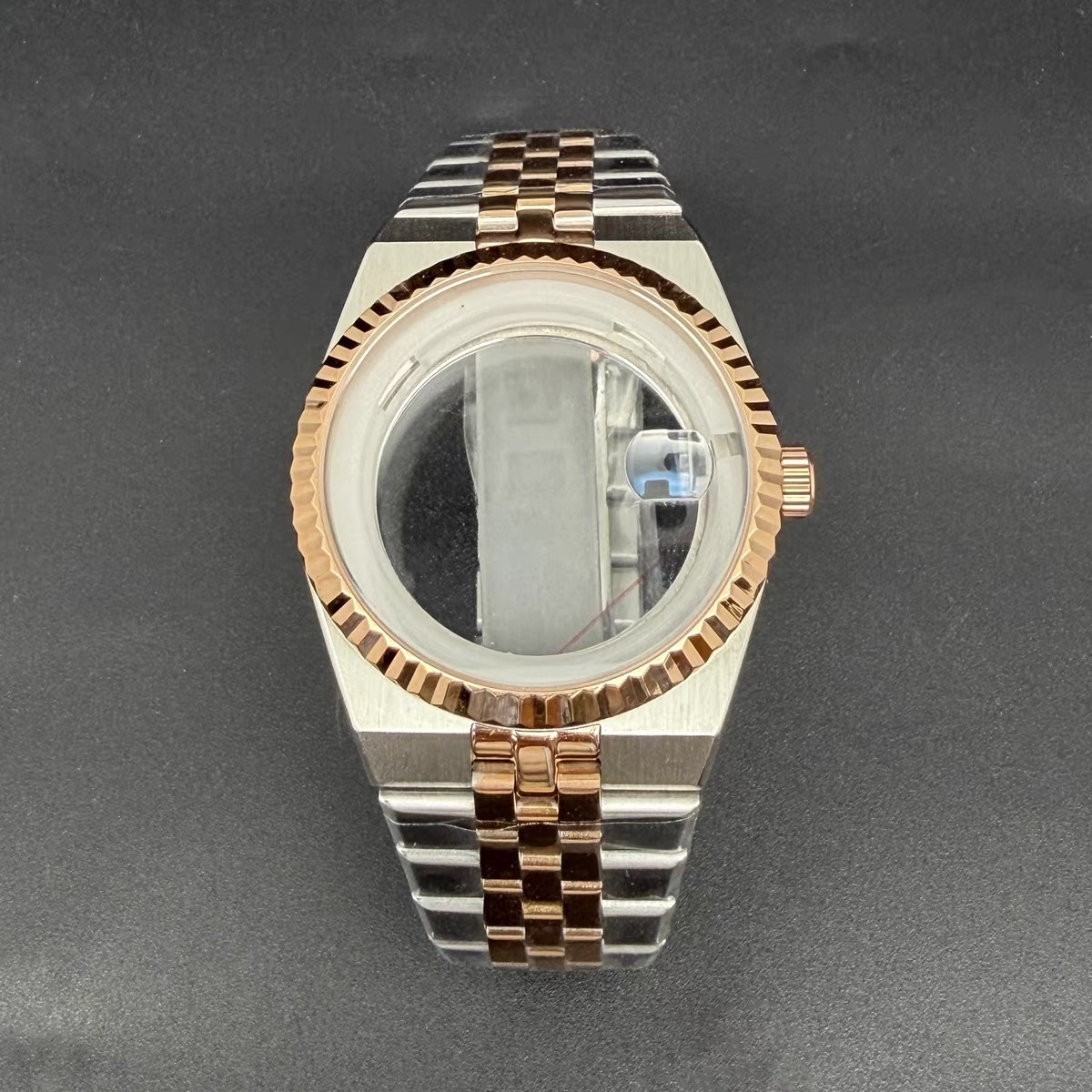Boîtier et bracelet Rose bicolore