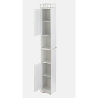 Meuble de rangement d'angle rectangulaire de luxe moderne et élégant en MDF durable pour salle de bain, avec égouttoir et design facile à nettoyer