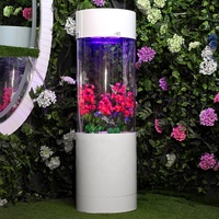 Maßgefertigtes Rundes Aquarium Zylindrisches Fischbecken Transparentes Großes Acryl-Rundaquarium