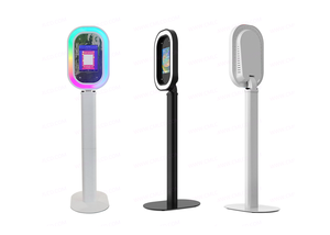 Coque de Photobooth Selfie Ovale Personnalisable pour iPad, Machine Professionnelle Légère pour Location <span class=keywords><strong>d</strong></span>'Événements et de Mariages - Product Image 2