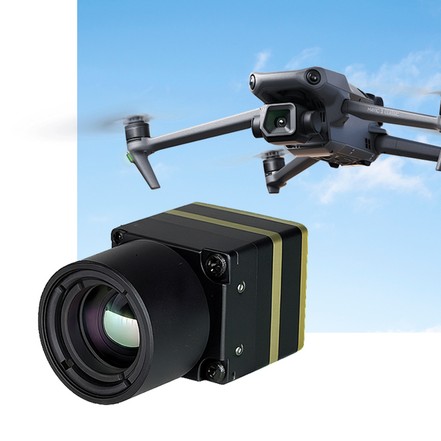 YRX 7inch 10inch FPV Drone Thermal Imaging Camera 384*288 9.1mm Resolution Night Vision Infrared CVBS Output 30mins Flight