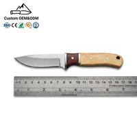 Pisau Lipat Baja 3Cr13 Gagang Kayu untuk Berkemah di Luar Ruangan, Kualitas DIY, Grosir Kustom, 2.5mm 16cm