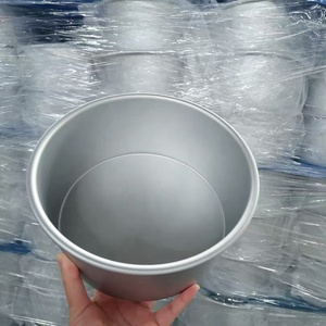Molde Redondo para Hornear <span class=keywords><strong>de</strong></span> <span class=keywords><strong>Aluminio</strong></span> <span class=keywords><strong>Anodizado</strong></span> Ecológico <span class=keywords><strong>de</strong></span> 6 x 3 Pulgadas, 1.0 mm <span class=keywords><strong>de</strong></span> Grosor, con Fondo Fijo - Product Image 5