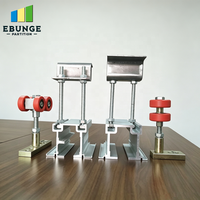 Chariot à double rouleau BG65 pour système de rail en aluminium de cloison mobile