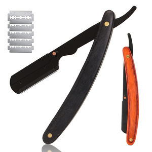 Rasoir manuel transfrontalier pour hommes lame pliante support de rasoir changeant outil en forme de tête d'huile rasoir de coupe bricolage <span class=keywords><strong>à</strong></span> la maison - Product Image 1