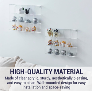 Présentoir mural en acrylique transparent pour figurines d'action <span class=keywords><strong>Mini</strong></span> Dolls <span class=keywords><strong>LEGO</strong></span> Model Car Collectibles Storage Box - Product Image 5