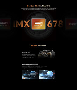 Dpai อุปกรณ์บันทึกวิดีโอกล้องติดรถยนต์3ตัว Z90กล้องวิดีโอระบบสัมผัสความคมชัดแบบดิจิตอลเต็มรูปแบบสามเท่าหน้าจอควบคุมการจอดรถ130-150 - Product Image 3