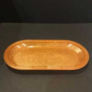 Bandeja de resina multifuncional para servir y almacenar, adición estética y práctica a su hogar - Product Image 1