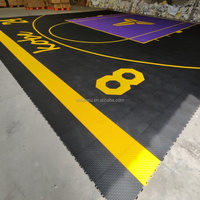 Terrain de basket-ball extérieur multifonctionnel en plastique 20x25 pieds, sol en PP, qualité exceptionnelle, prix raisonnable