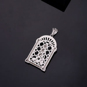 925 perak murni simbol keagamaan Kristen Sam Lazaro liontin untuk pria - Product Image 4