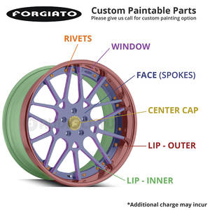 Roues forgées personnalisées SYG-1001pcs pour Audi S4 Cadillac XT5 Aston Martin Vantage RAM 1500 <span class=keywords><strong>Hyundai</strong></span> <span class=keywords><strong>Tucson</strong></span> Honda Accord - Product Image 6