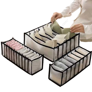 Venta al por mayor, gran oferta: Caja organizadora multifuncional de tela para ropa, cajón, bolsa de tela de gasa para jeans y artículos diversos. - Product Image 1