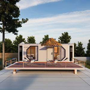 Casa prefabricada con estructura de acero desmontable al mejor precio, villas prefabricadas de diseño contemporáneo de lujo <span class=keywords><strong>para</strong></span> agentes inmobiliarios - Product Image 1