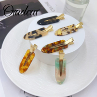 Oradour Épingles à cheveux pour bébé coréen Barrettes en acétate naturel Accessoires de cheveux sans couture pour femmes enfants pour les occasions de fête en gros