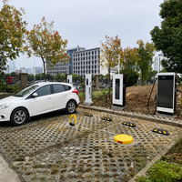 Cargador CCS GBT DC para Vehículos Eléctricos de 120kW con Pantalla LED Grande para Publicidad, Gestión Remota OCPP para Centros Logísticos WrightCharge