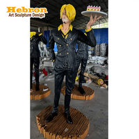 Statue de Sanji grandeur nature en résine, pièce unique, sculpture d'anime, vente chaude, directement de l'usine