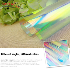 <span class=keywords><strong>Film</strong></span> adhésif 3d pour verre, produit décoratif pour fenêtre, couleur <span class=keywords><strong>arc</strong></span>-<span class=keywords><strong>en</strong></span>-<span class=keywords><strong>ciel</strong></span>, holographique, prismatique, 1.38x30 m - Product Image 4