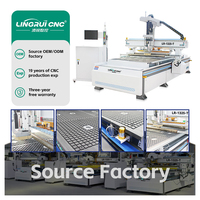 Nuevo enrutador CNC de alta calidad con cambiador automático de herramientas armario muebles Mdf banco de trabajo de adsorción al vacío enrutador ATC CNC