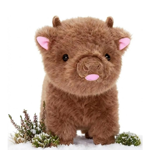 Peluche de Vaca Highland de 9.4 Pulgadas, Mini Vaca Escocesa de Peluche, Suave y Portátil, Regalo para Niñas, Niños y Bebés - Product Image 1