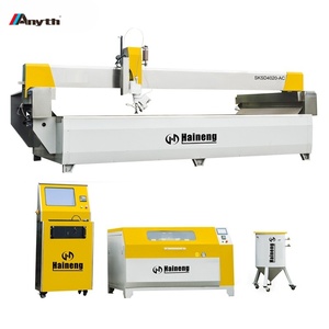 Routeur CNC de bureau haute pression 5 axes AB AC, découpeuse à jet d'eau, <span class=keywords><strong>machine</strong></span> de découpe de mosaïque en marbre à jet d'eau - Product Image 1