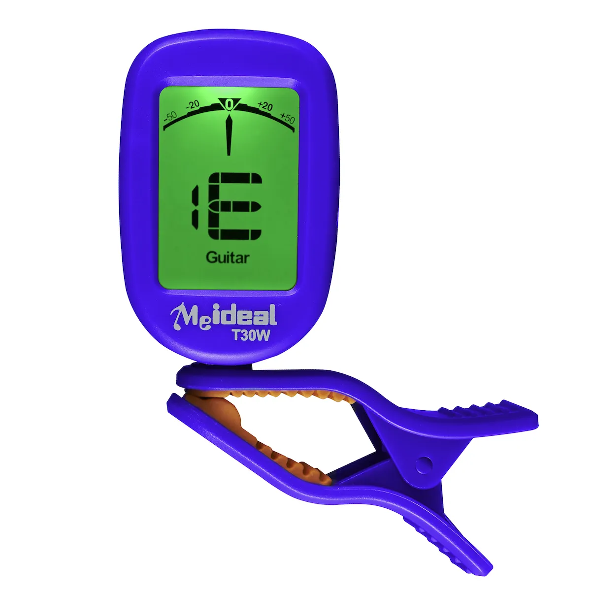 Meideal hot selling design big lcd screen plastic guitar tuner clip on musical instruments tuner