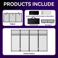 Mingtang Personnalisé Stand de Scène Pliable LED Mobile Station Design Pliant DJ Mixer Structure Table Portable