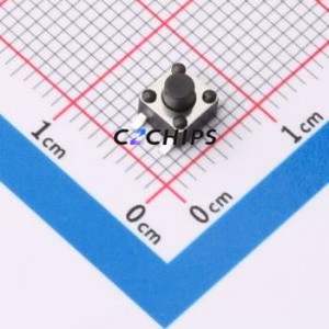 ZX-QC4545-4.5TP Tactile Switch SMD-4P,4.5x4.5mm Switch Single Pole Single Throw Round Button 2.6N Vertical Mount - Product Image 1