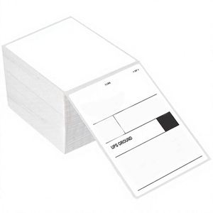 Étiquettes de code QR durables, imperméables, monochromes, autocollantes, en papier couché, étiquettes de codes-barres, autocollants personnalisés avec impression de numéro de série pour - Product Image 1