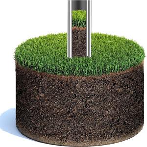 Sonde d'échantillon de sol d'argile d'acier inoxydable avec l'outil d'échantillonnage de sol de pédale de pied pour le soin de plantes et la ferme de pelouse de jardin - Product Image 3
