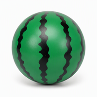 Balle anti-stress souple en forme de pastèque, jouet sensoriel TPR à pincer, étirable, à remontée lente, en PVC, vente en gros
