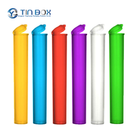 Tubes d'emballage pour cigarettes en plastique PP recyclables, résistants aux enfants, légèrement hermétiques, avec bouchon à pression